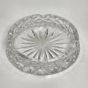 Heavy Cut Crystal Ashtray or Candy Dish 6"